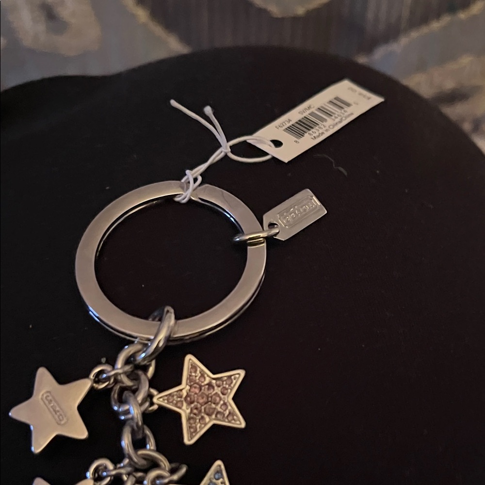 Coach Silver star key chain - Picture 2 of 2